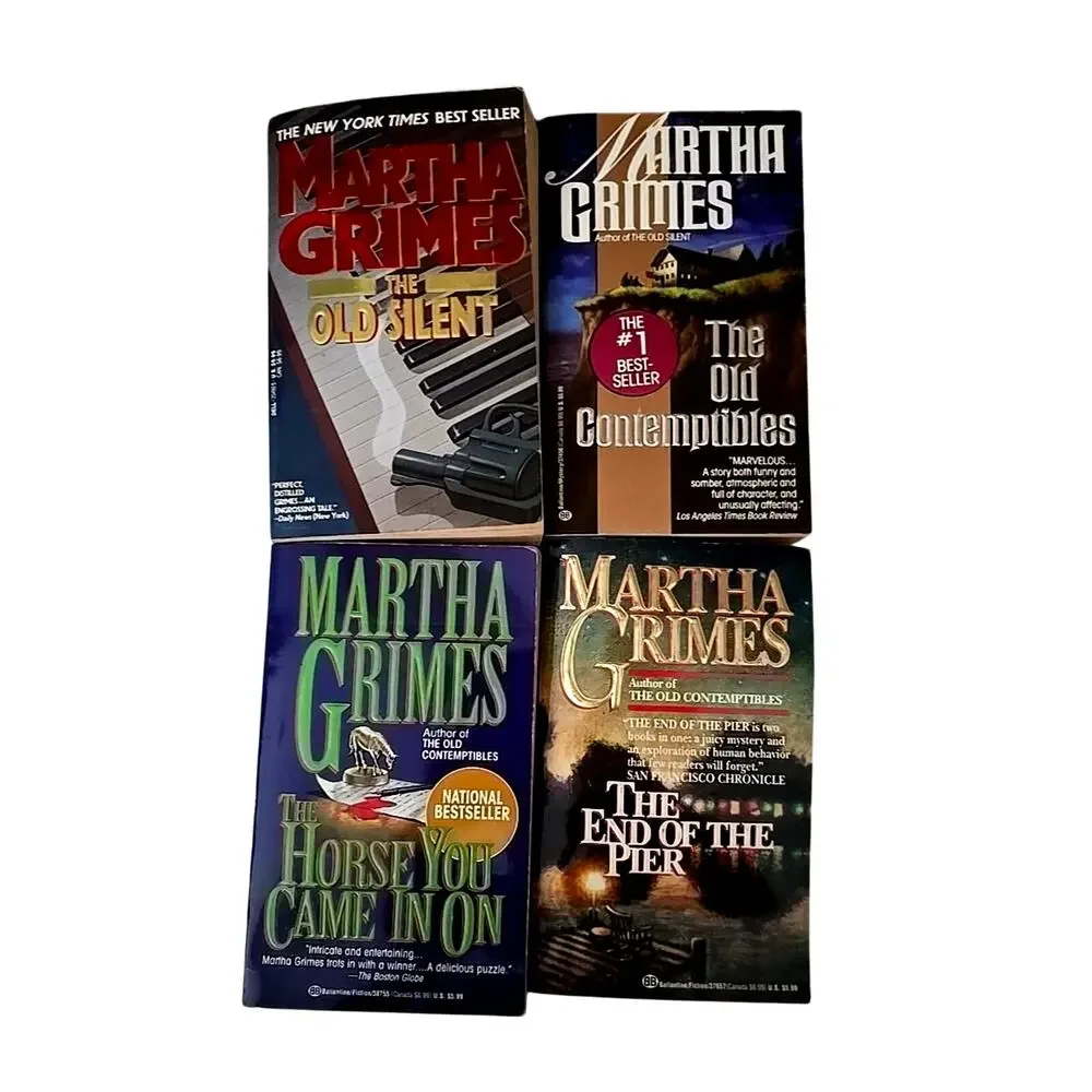 Lot of 4 The End of the Pier by Martha Grimes Mystery Suspense Paperback Books‎